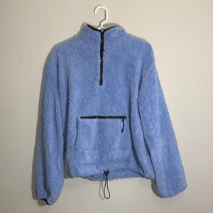 No Boundaries - Teddy Pullover Jacket - Light Blue - Size L